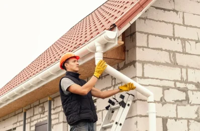 Pose et remplacement de gouttières à Vimoutiers